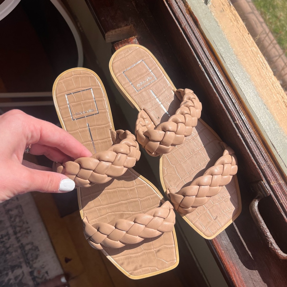 Braided Tan Sandals